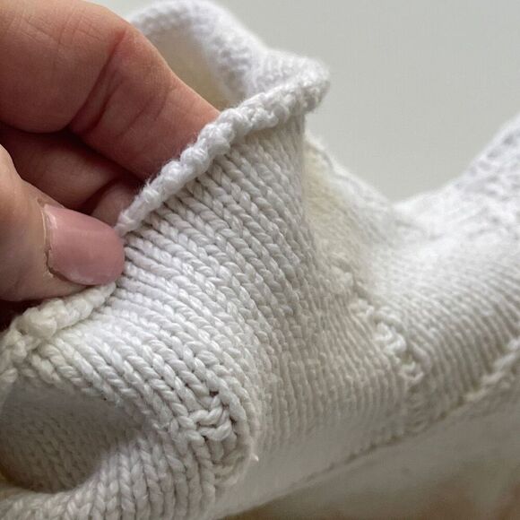 Liz‎ Wear, Cream Cable Knit Mock Turtle Sweater - Picture 10 of 10